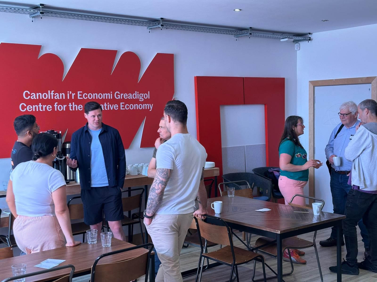 AI Wales members in conversation at Centre for the Creative Economy Cardiff
